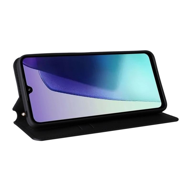 Flip Case Poco C75 Rautenmuster