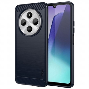 Hülle Poco C75 Handyhülle Gebürstete Kohlefaser Mofi