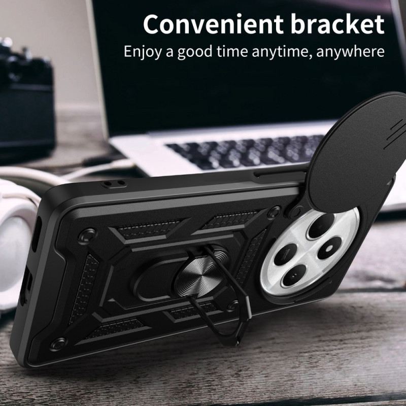 Hülle Poco C75 Handyhülle Schiebe-kameraabdeckung Und Ständer