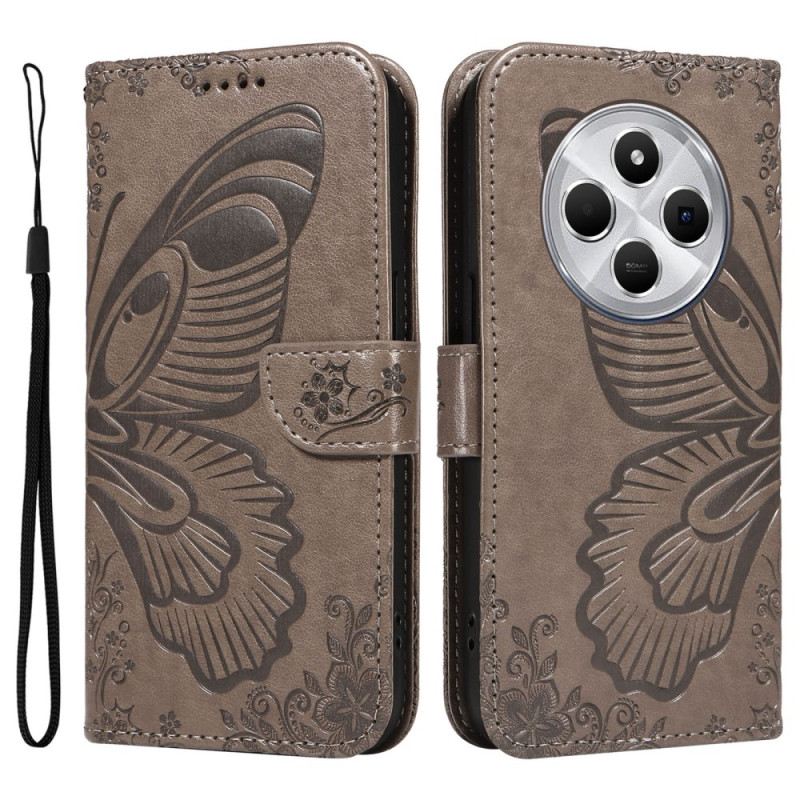 Lederhüllen Für Poco C75 Grafischer Schmetterling