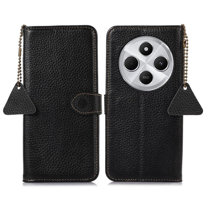 Lederhüllen Für Poco C75 Rfid-blockierung Und Litschi-textur