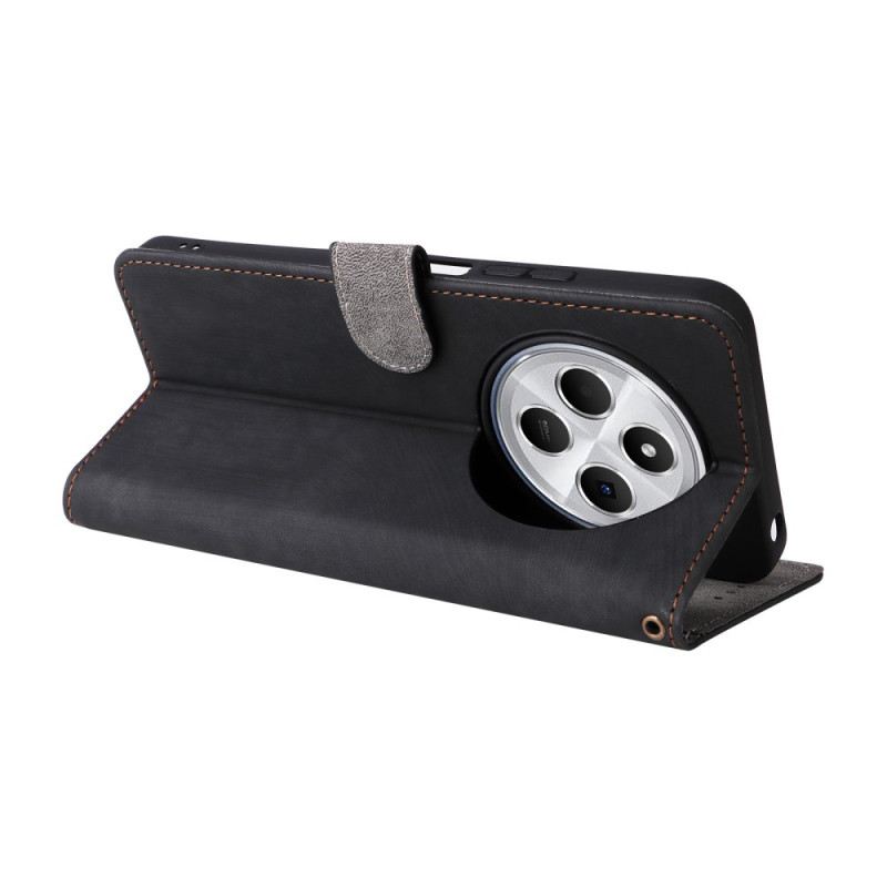 Lederhüllen Für Poco C75 Rfid-schutz In Wildlederoptik Mit Riemen