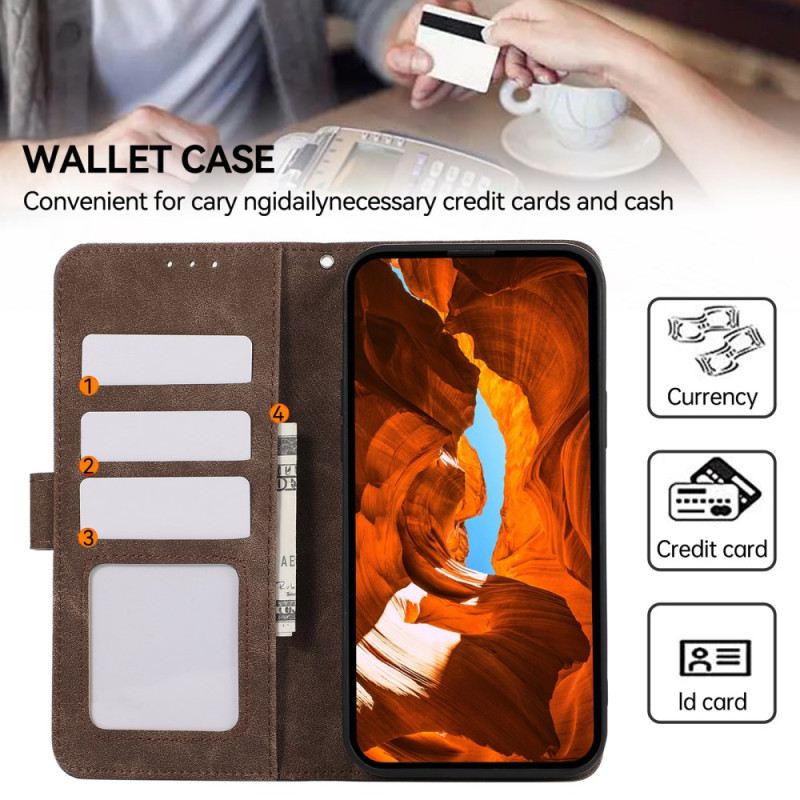 Lederhüllen Für Poco C75 Zweifarbig Abeel