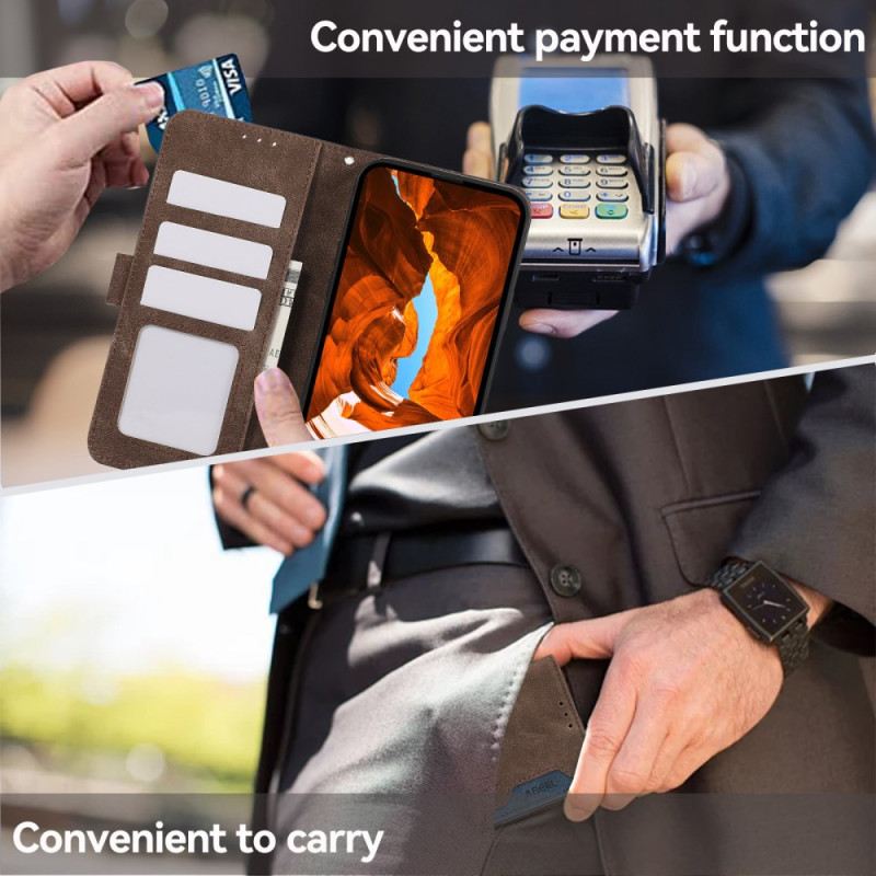 Lederhüllen Für Poco C75 Zweifarbig Abeel