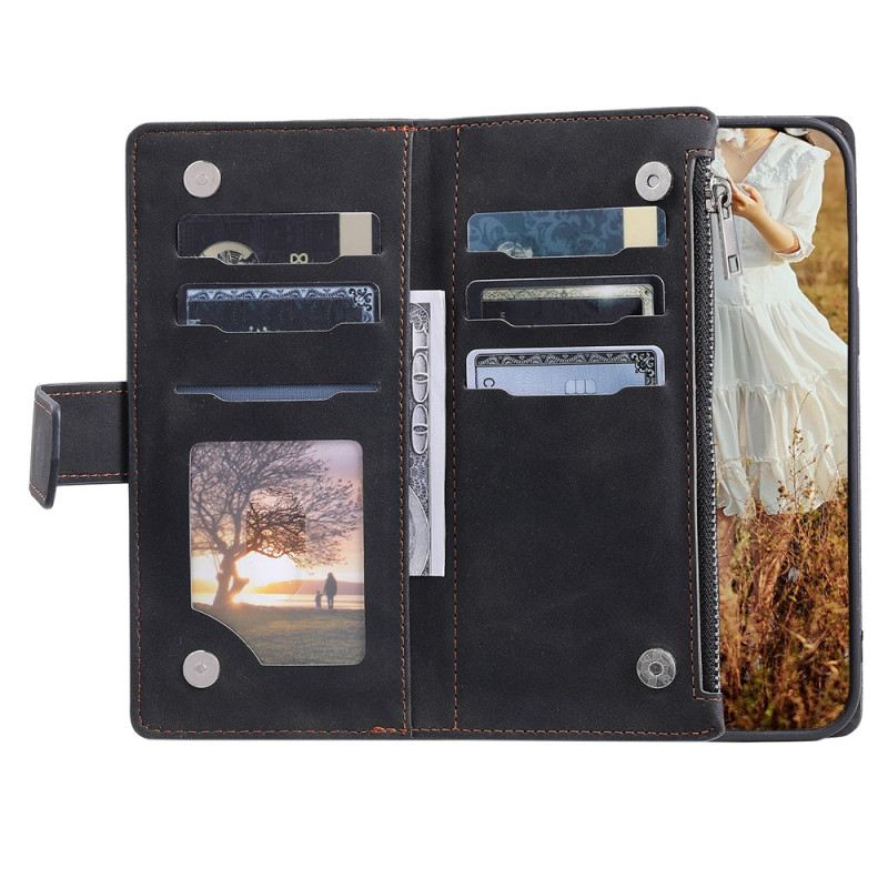 Lederhüllen Poco C75 Gesteppte Multifunktionstasche