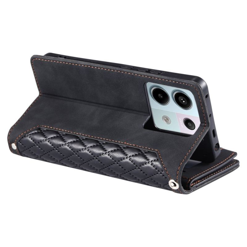 Lederhüllen Poco C75 Gesteppte Multifunktionstasche