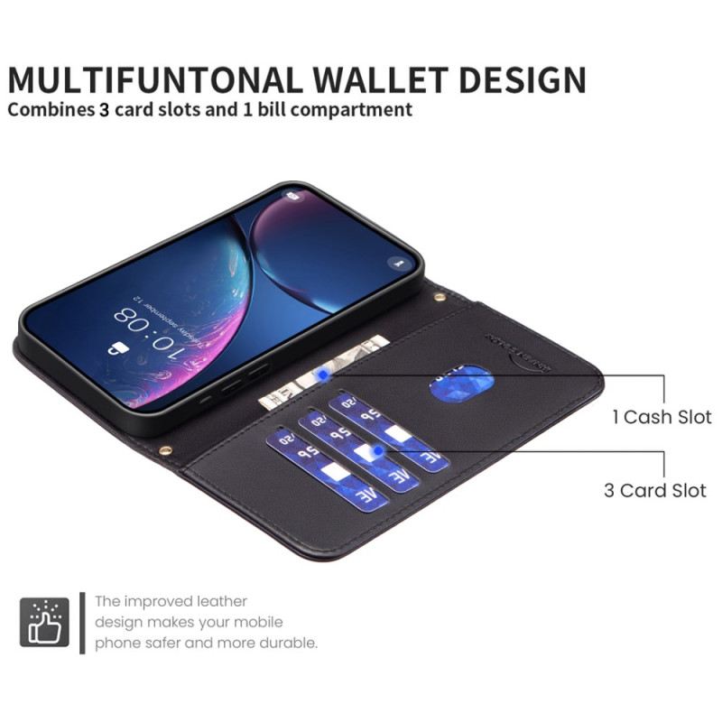 Lederhüllen Poco C75 Handyhülle Binfen Color Steppjacke