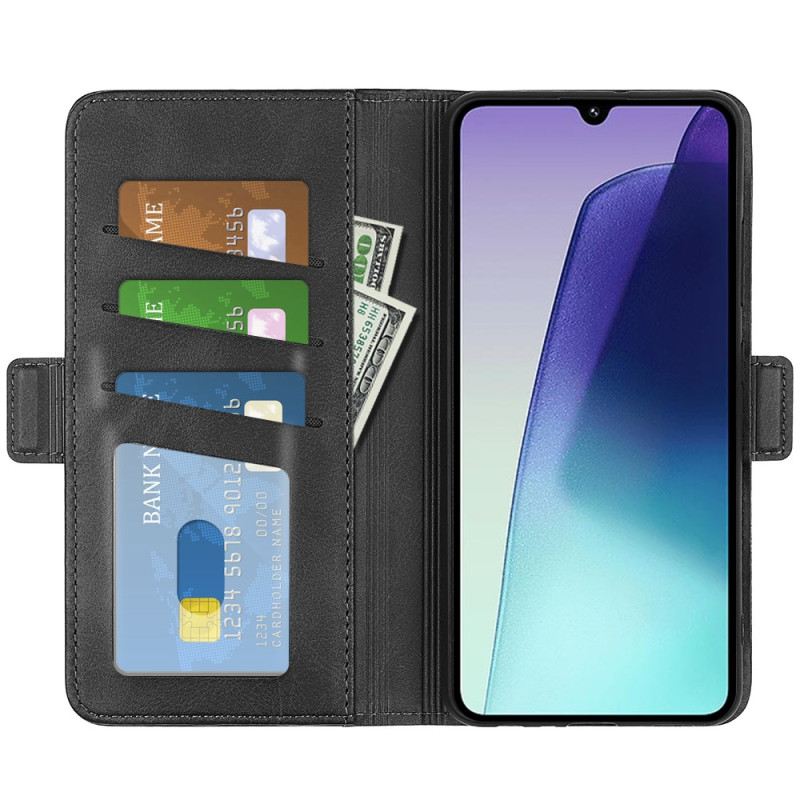 Lederhüllen Poco C75 Handyhülle Doppelverschluss