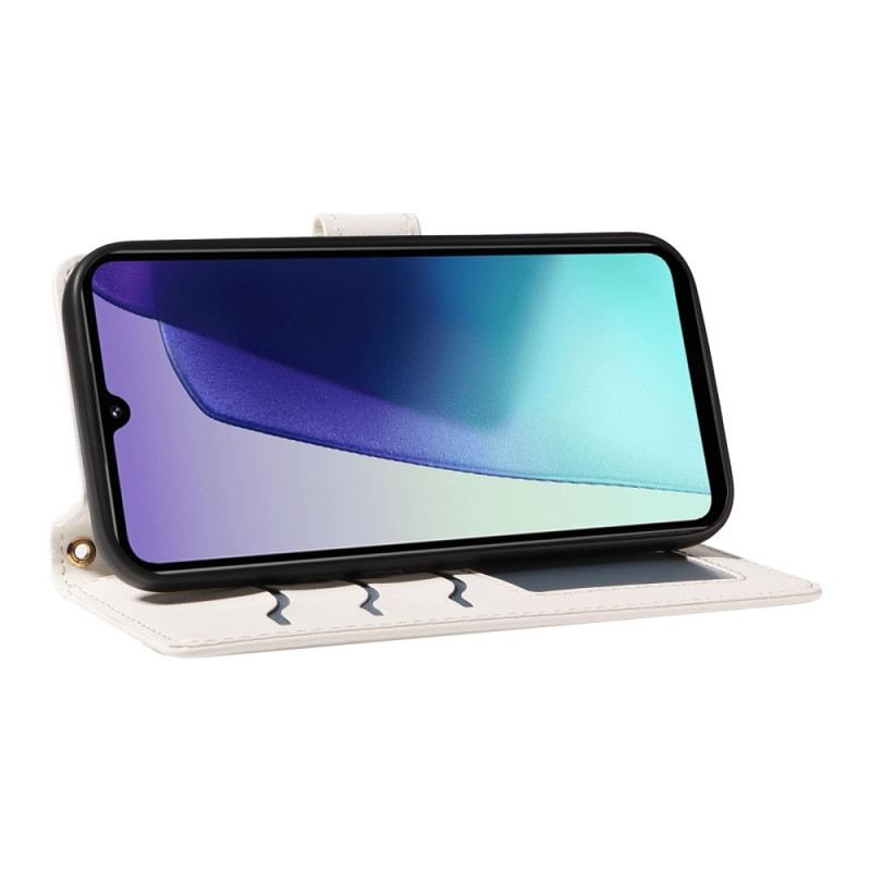 Lederhüllen Poco C75 Handyhülle Gesteppt Mit Schultergurt Und Armband