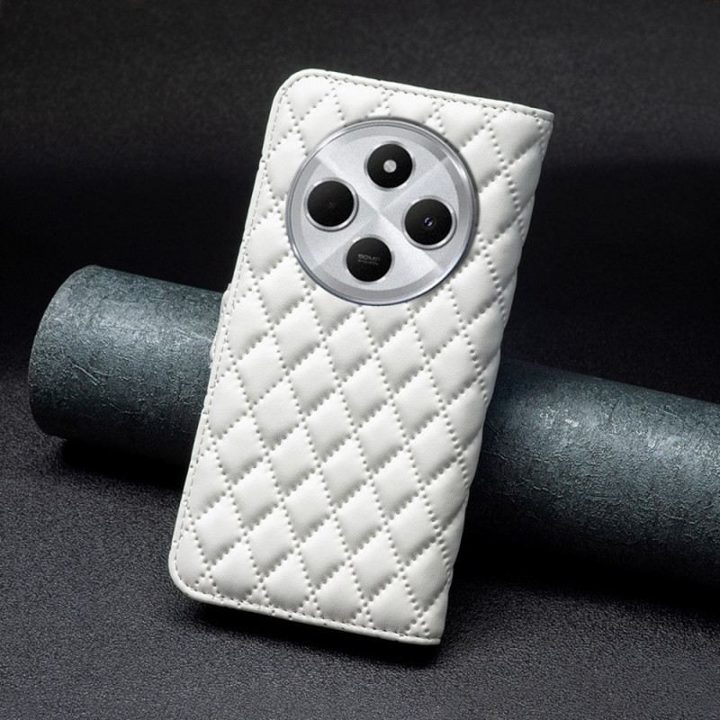 Lederhüllen Poco C75 Handyhülle Gesteppte Binfen Farbe