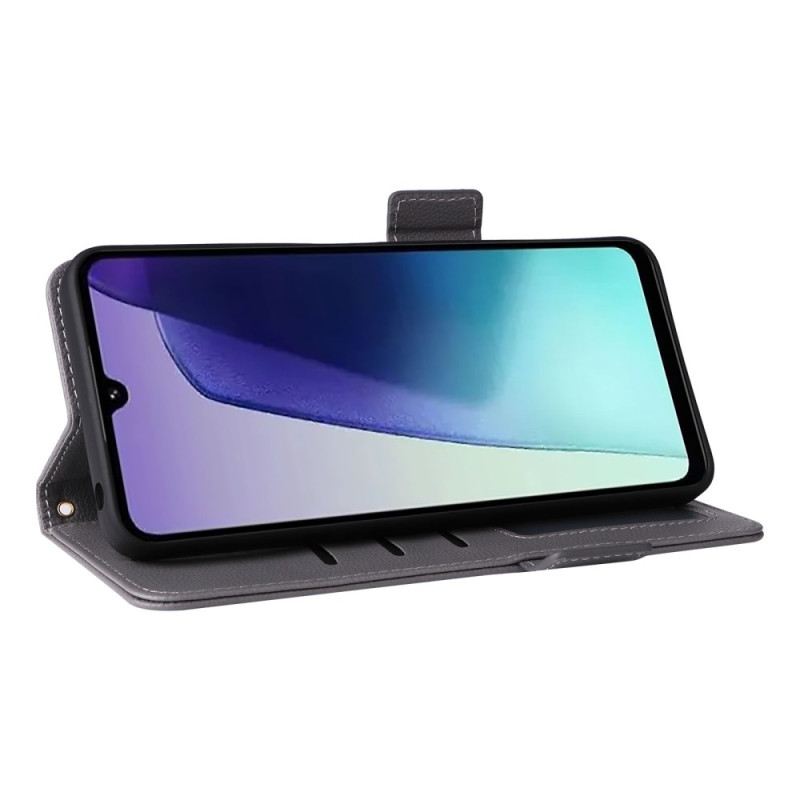 Lederhüllen Poco C75 Handyhülle Litschi-textur Mit Riemen