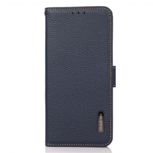 Lederhüllen Poco C75 Handyhülle Litschileder Mit Rfid-blockierung