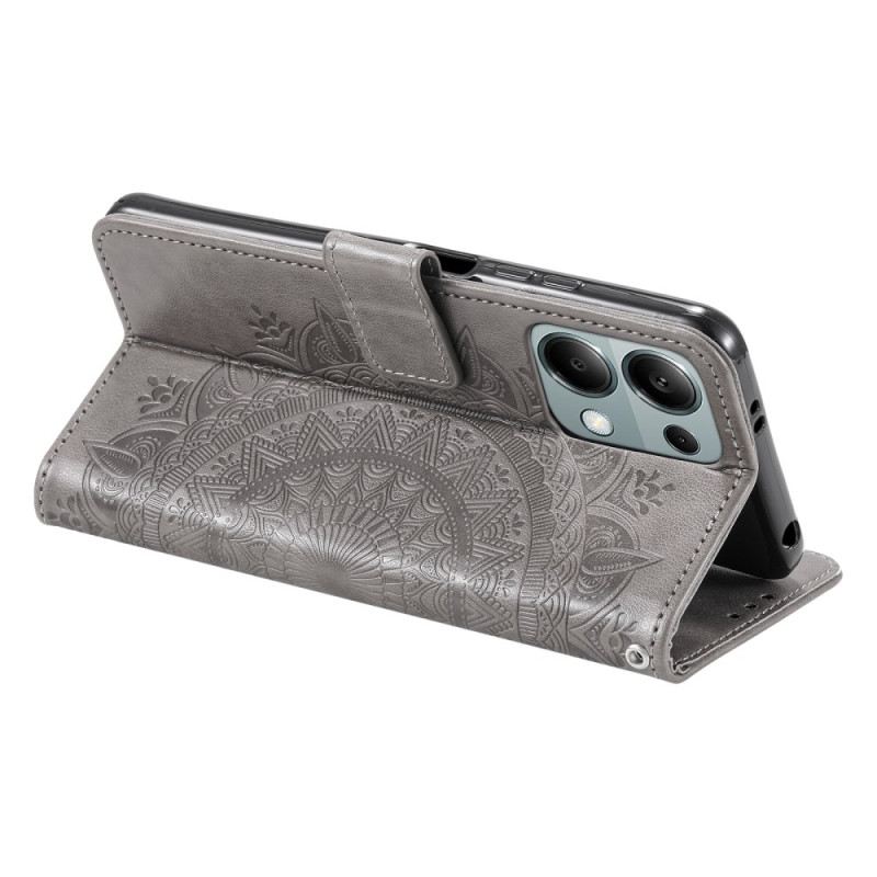 Lederhüllen Poco C75 Handyhülle Mandala-sonne