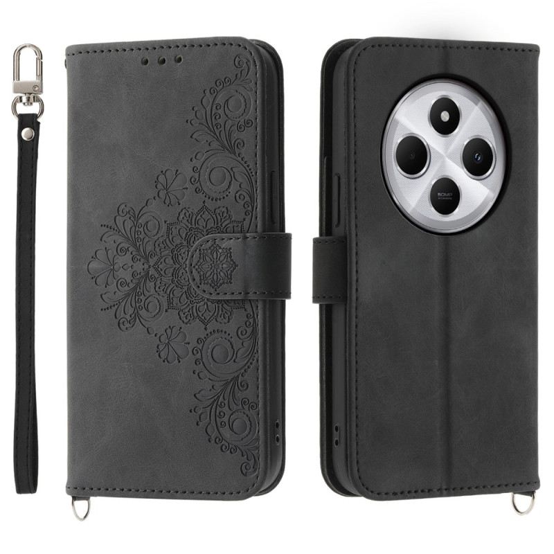 Lederhüllen Poco C75 Handyhülle Schnürung In Wildlederoptik Mit Riemen Und Schulterriemen