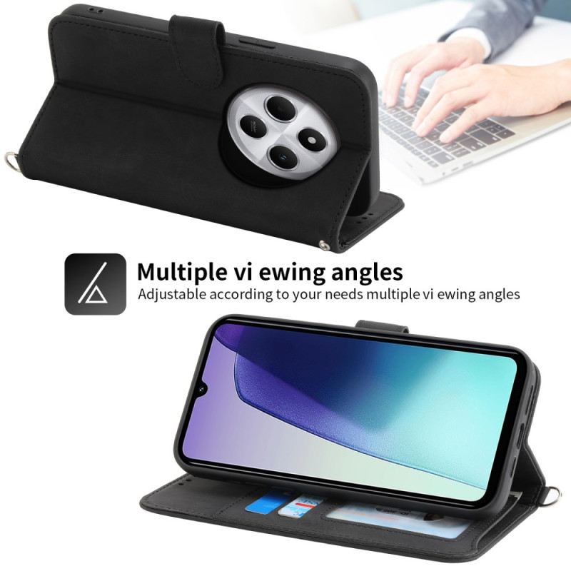 Lederhüllen Poco C75 Handyhülle Schnürung In Wildlederoptik Mit Riemen Und Schulterriemen