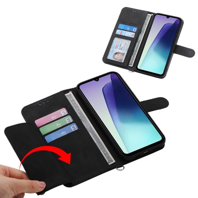 Lederhüllen Poco C75 Handyhülle Schnürung In Wildlederoptik Mit Riemen Und Schulterriemen