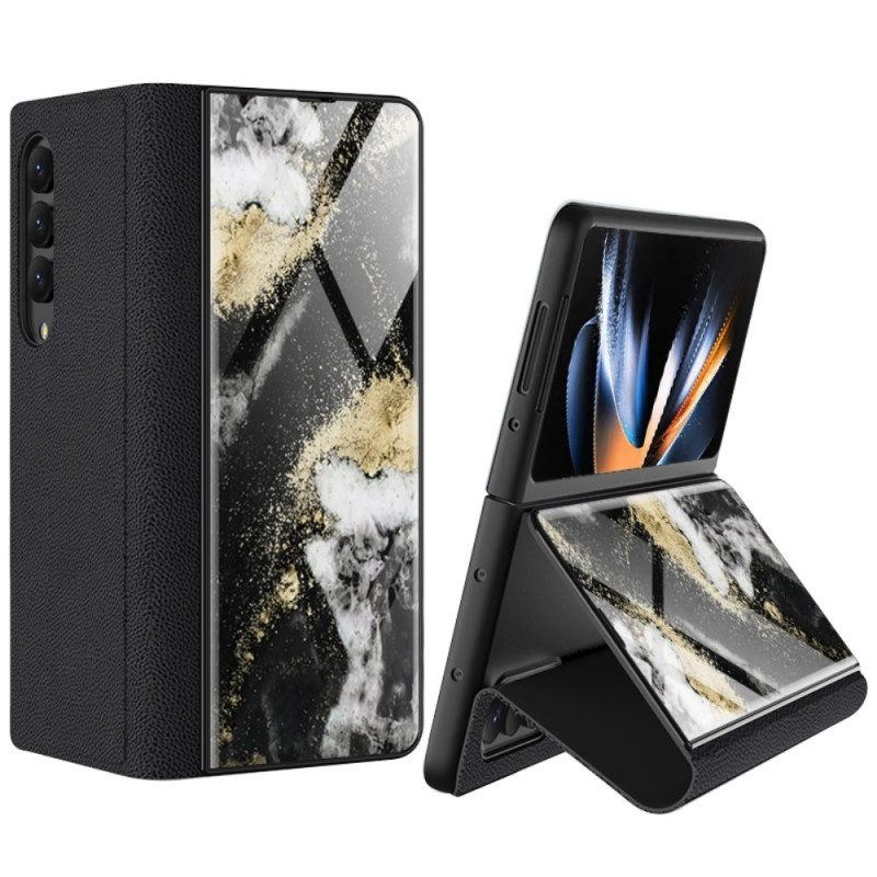 Handyhülle Für Samsung Galaxy Z Fold 4 Gkk Marmorwellen