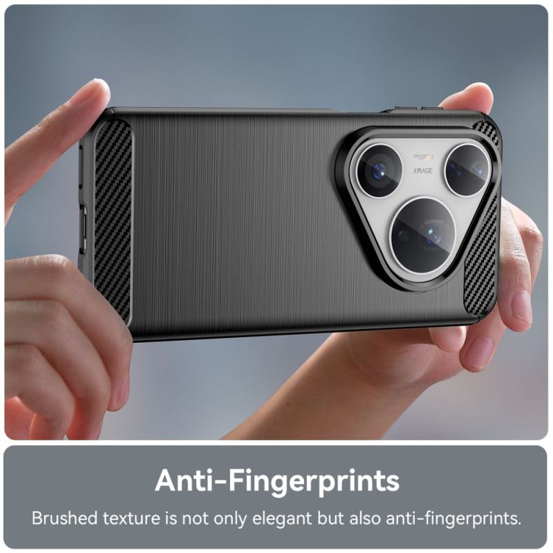 Hülle Huawei Pura 80 Pro Handyhülle Gebürstete Kohlefaser
