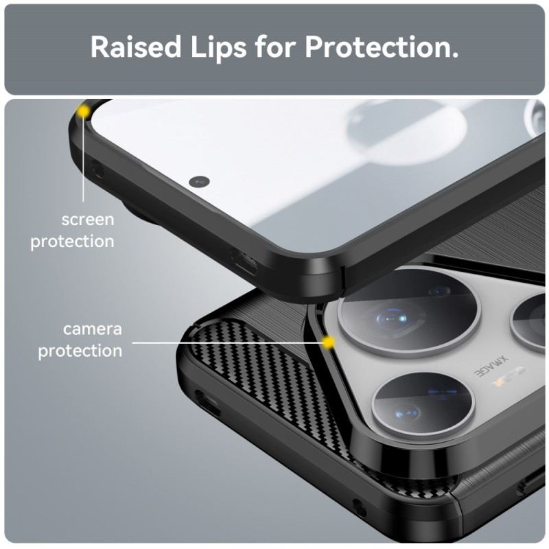 Hülle Huawei Pura 80 Pro Handyhülle Gebürstete Kohlefaser
