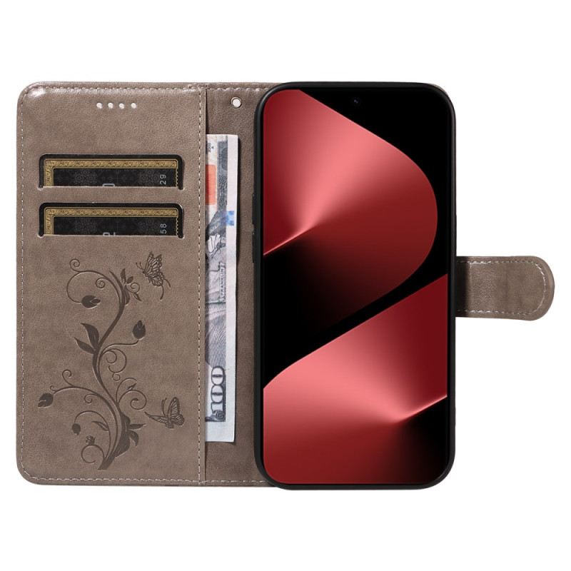 Lederhüllen Huawei Pura 80 Pro Blumenmuster