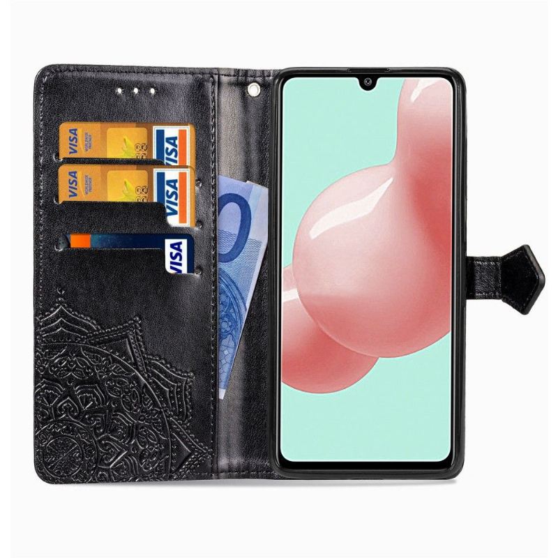 Flip Case Für Samsung Galaxy A41 Relief-mandala