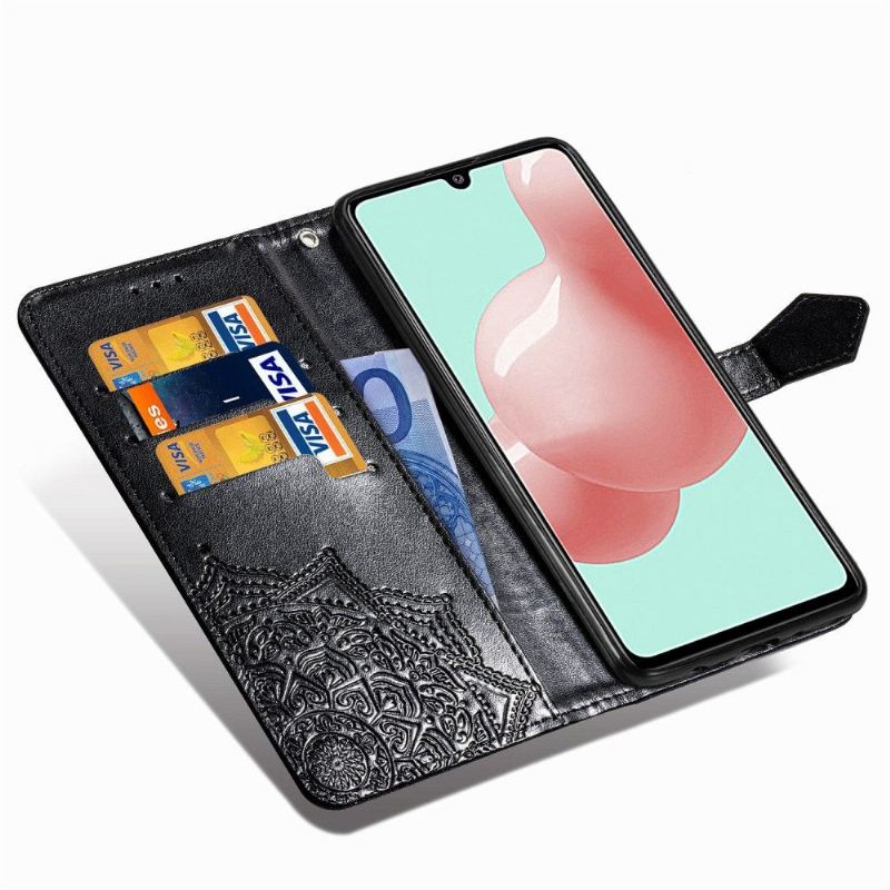 Flip Case Für Samsung Galaxy A41 Relief-mandala