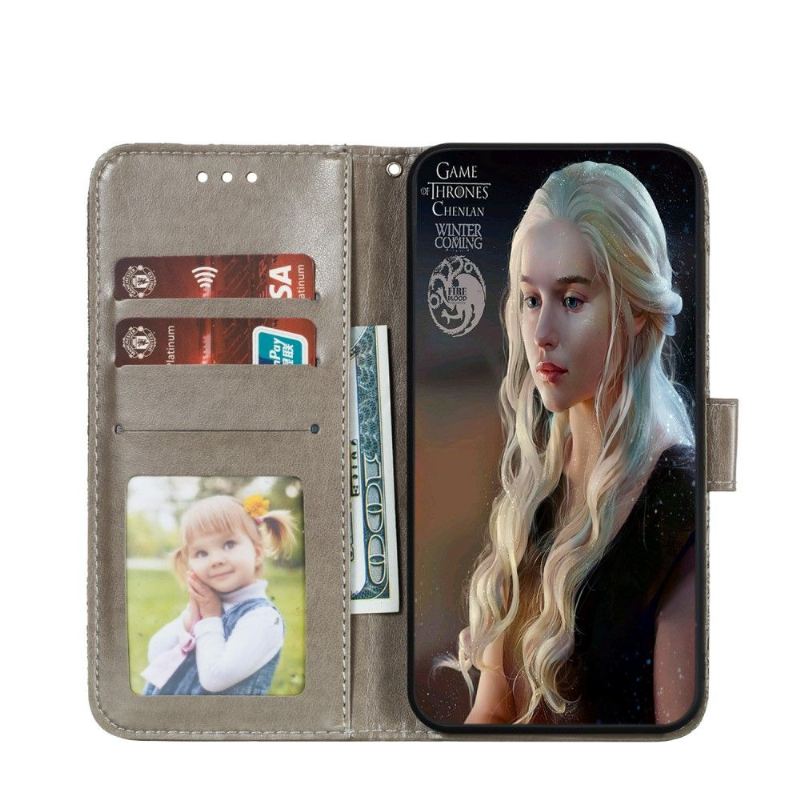 Flip Case Für Samsung Galaxy A41 Schicke Spitzenblume