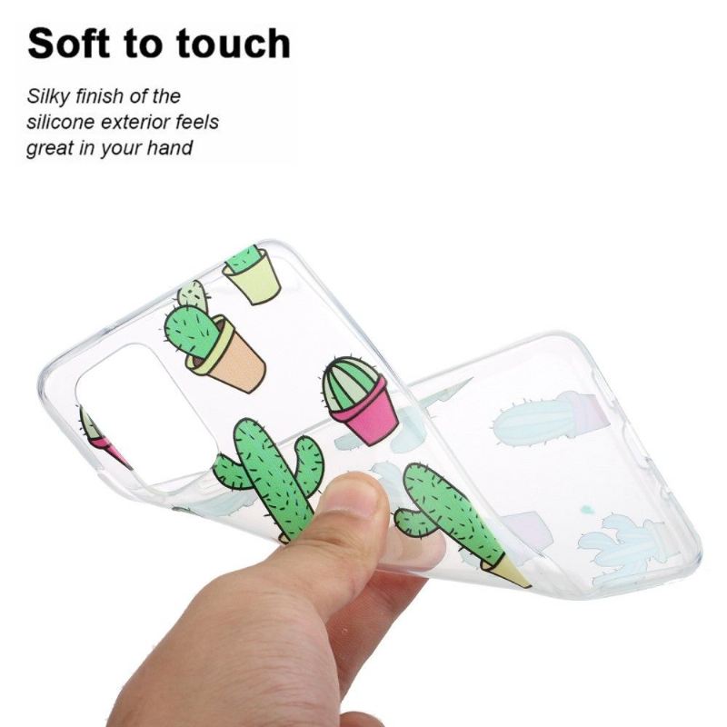 Hülle Für Samsung Galaxy A41 Anti-Sturz Transparenter Kaktus