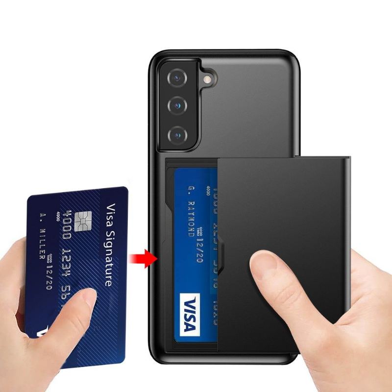 Hülle Für Samsung Galaxy S21 5G Locard Kartenetui Mit Mattem Effekt