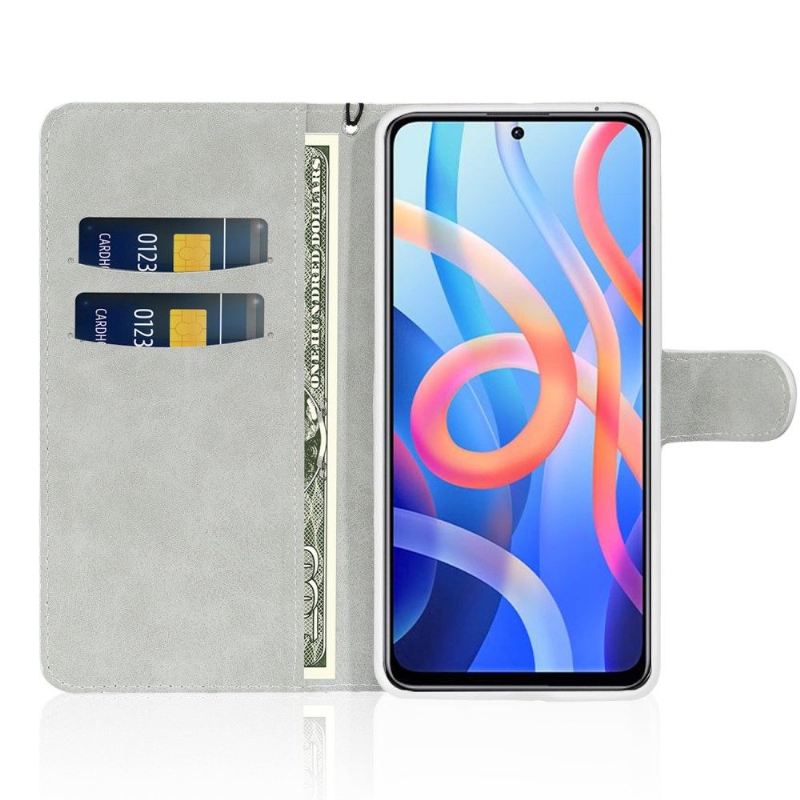 Lederhüllen Für Poco M4 Pro 5G Glitter-kartenhalter