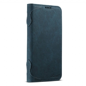 Flip Case Für iPhone 17 Pro Magsafe-kompatibles Litschi-leder