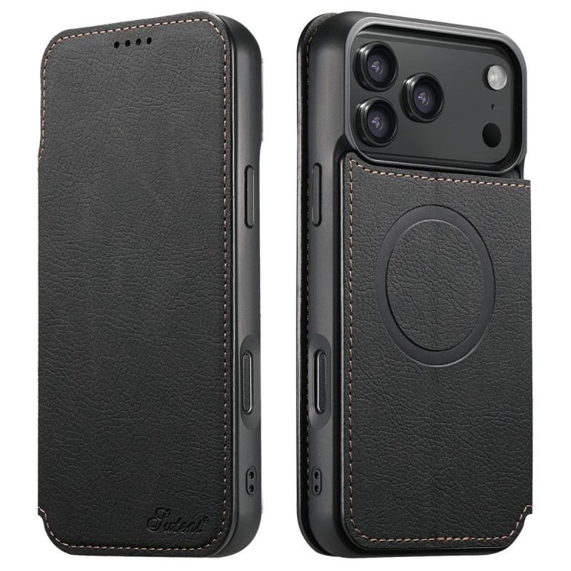 Flip Case Für iPhone 17 Pro Magsafe Kompatibles Vintage-design