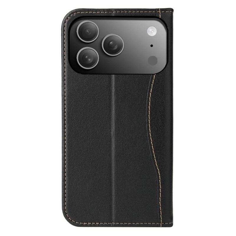 Flip Case Für iPhone 17 Pro Premium-lederdesign