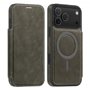 Flip Case iPhone 17 Pro Handyhülle Magsafe-kompatibler Rfid-kartenhalter