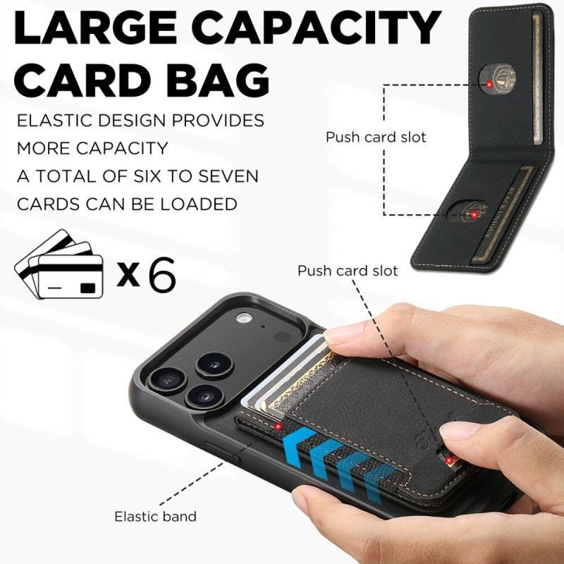 Hülle Für iPhone 17 Pro Magsafe 2-in-1 Abnehmbarer Kartenhalter