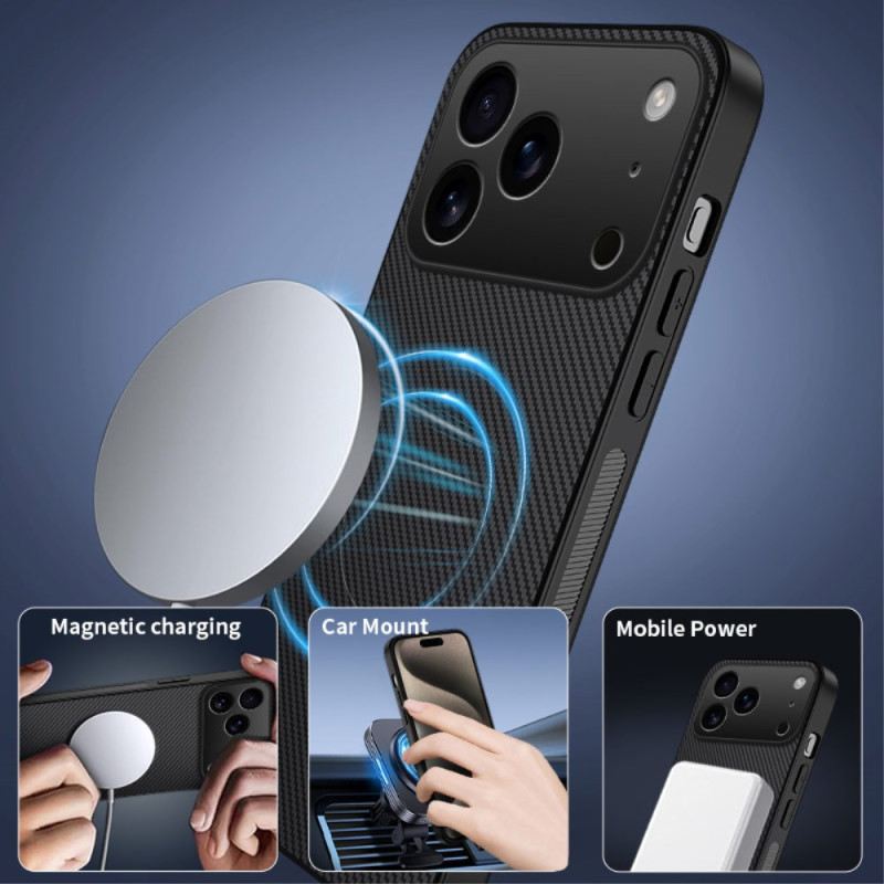 Hülle Für iPhone 17 Pro Magsafe-kompatibel Carbonfaser