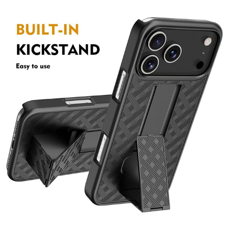 Hülle Für iPhone 17 Pro Schiebemechanismus Mit Ständer Und Clip