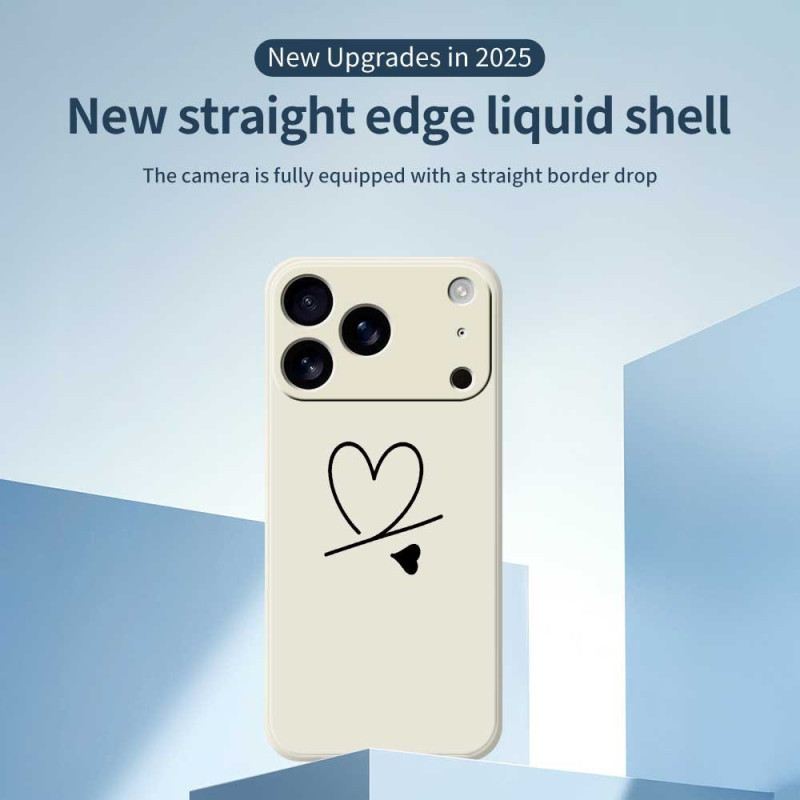 Hülle iPhone 17 Pro Flüssigsilikon-herz