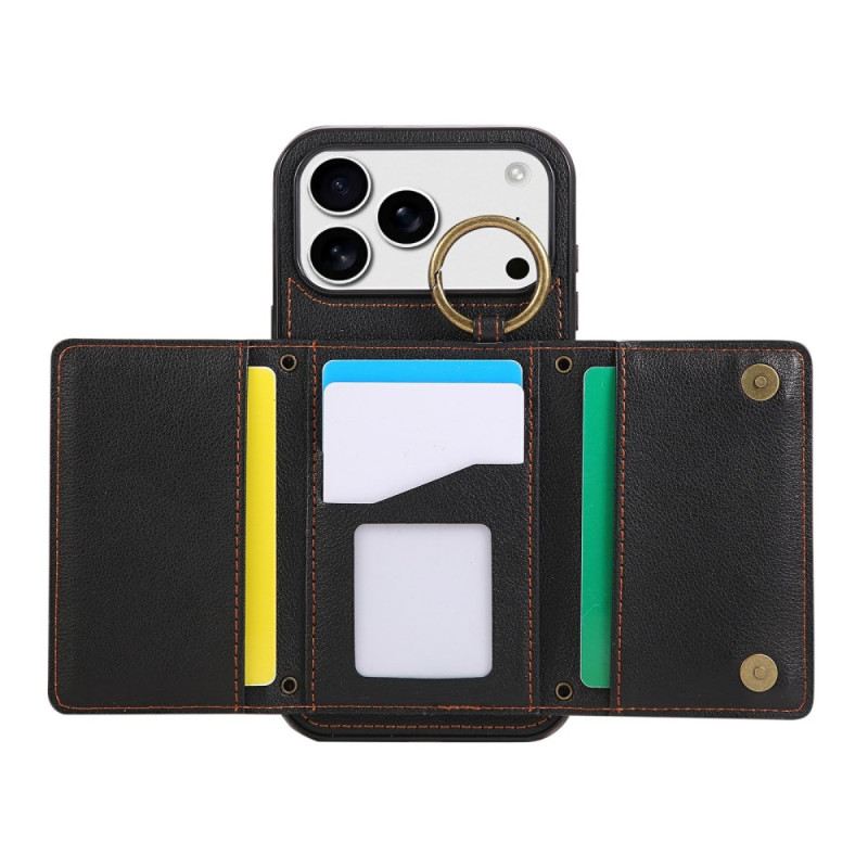 Hülle iPhone 17 Pro Handyhülle Brieftasche Mit Schultergurt