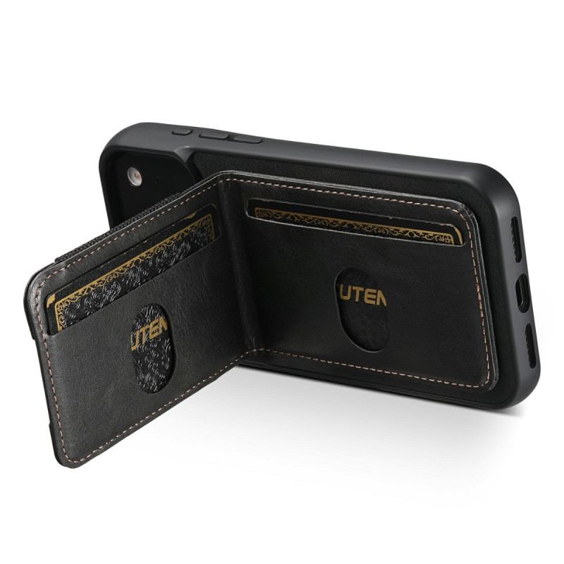 Hülle iPhone 17 Pro Handyhülle Kartenetui In Gewachster Lederoptik