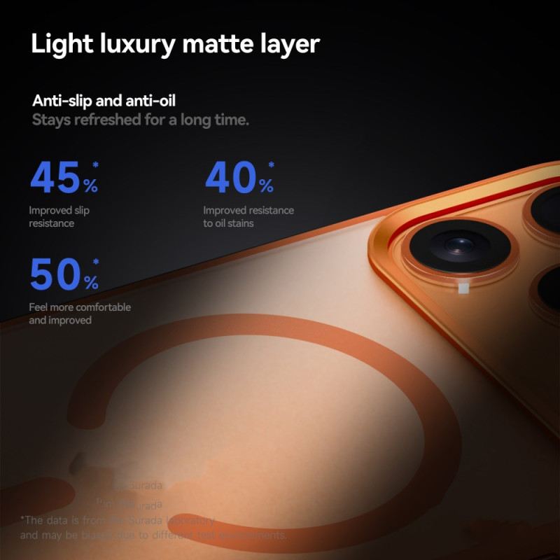 Hülle iPhone 17 Pro Handyhülle Magsafe-kompatibel Halbtransparent