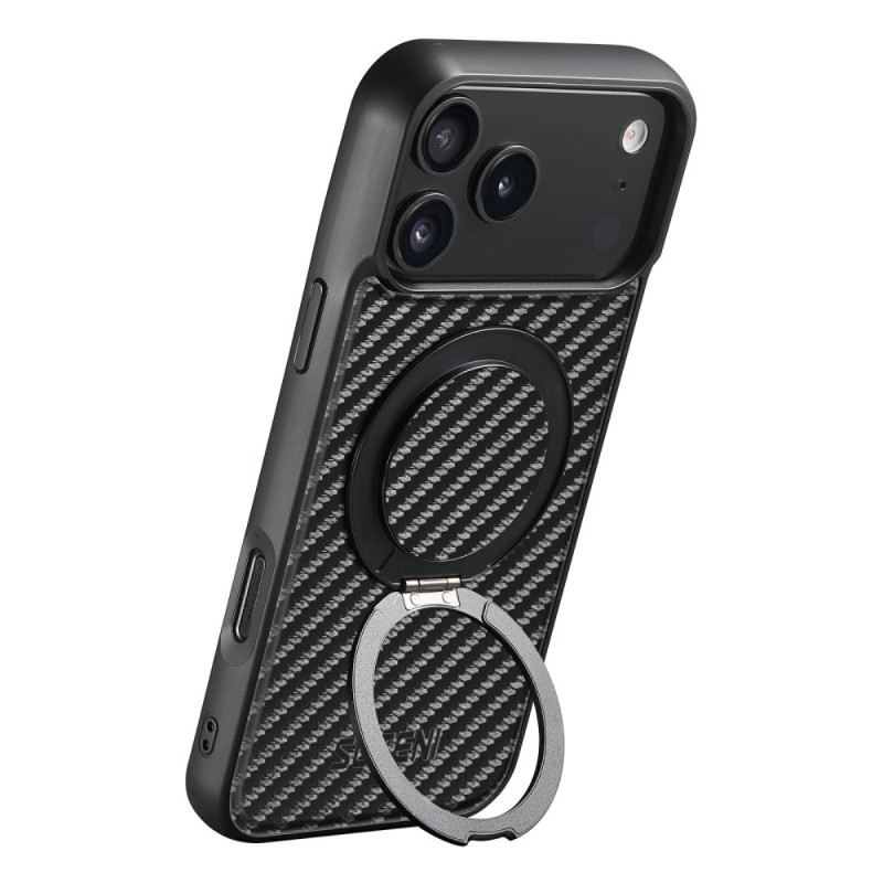 Hülle iPhone 17 Pro Magsafe-drehhalterung Und Carbonfaser