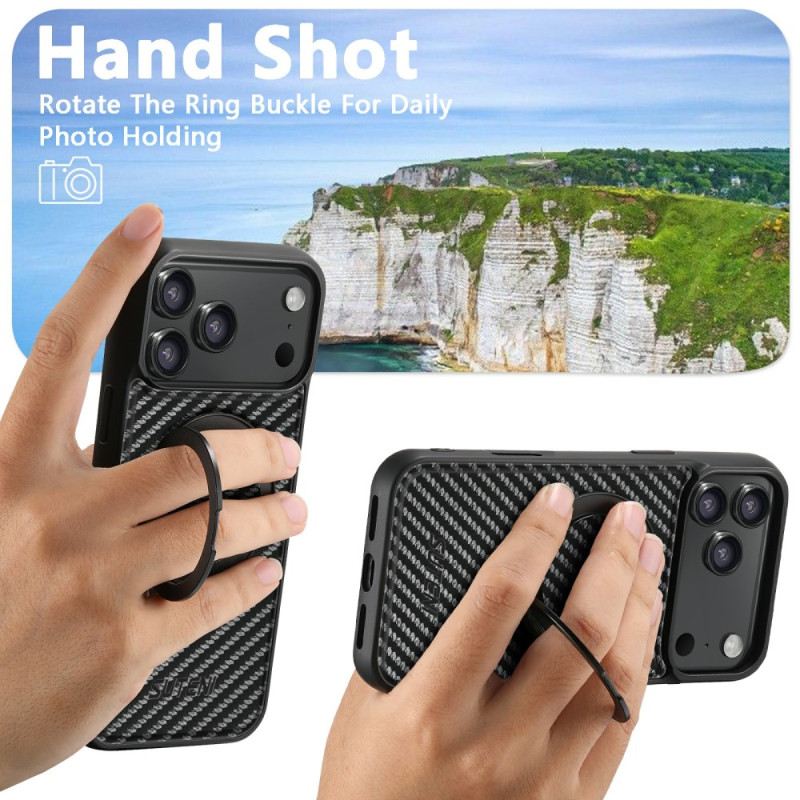 Hülle iPhone 17 Pro Magsafe-drehhalterung Und Carbonfaser
