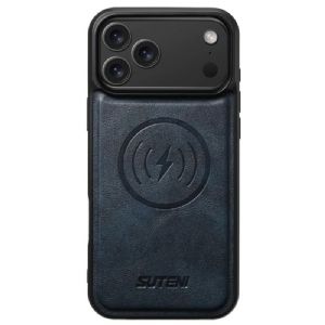 Hülle iPhone 17 Pro Magsafe-kompatibel Vintage-lederoptik