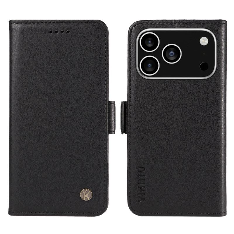 Lederhüllen Für iPhone 17 Pro Yikatu