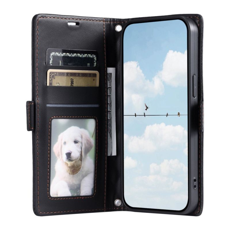 Lederhüllen iPhone 17 Pro Handyhülle Gesteppt