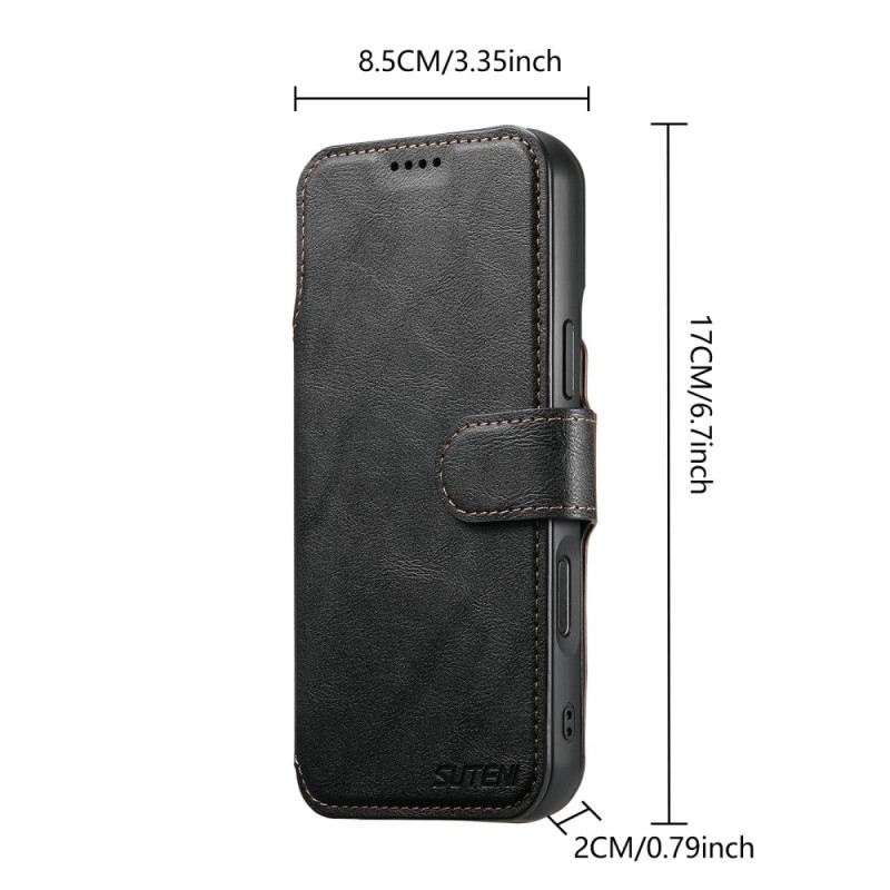 Lederhüllen iPhone 17 Pro Handyhülle Magnetisch Mit Abnehmbarer Retro-hülle