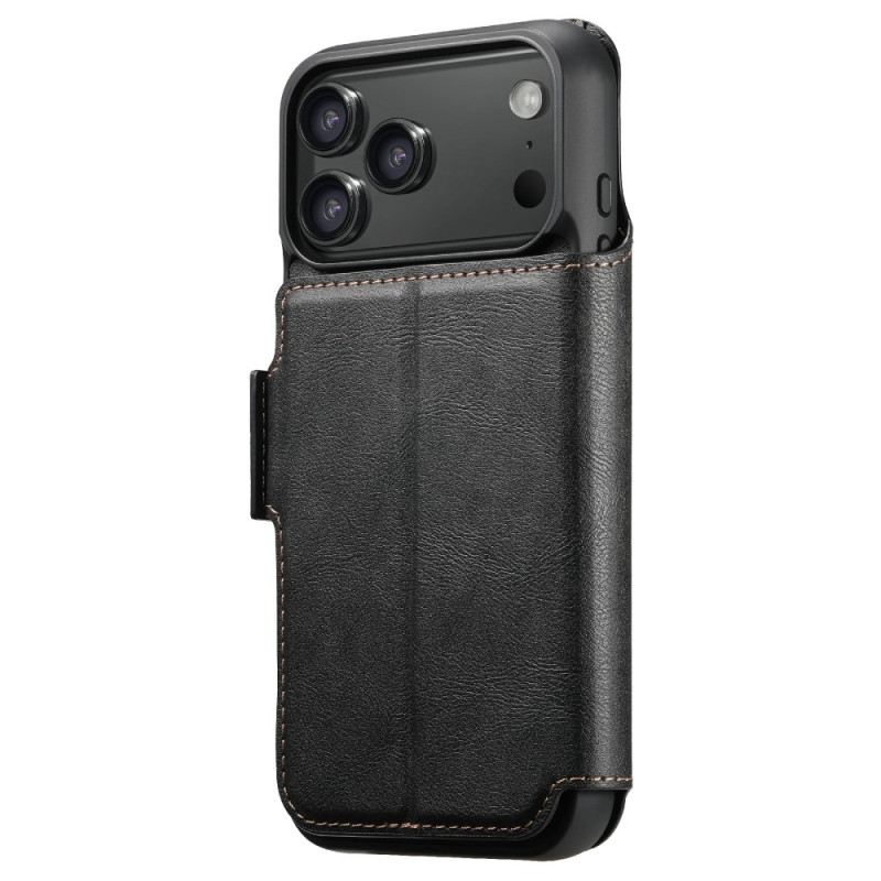 Lederhüllen iPhone 17 Pro Handyhülle Magsafe Zweifarbige Abnehmbare Hülle