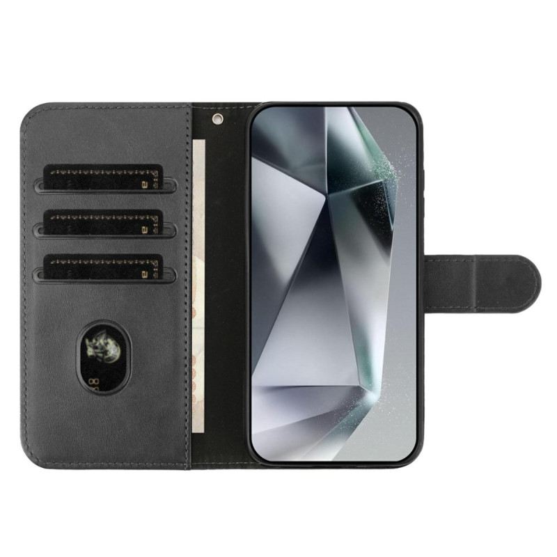 Lederhüllen iPhone 17 Pro Handyhülle S-design Mit Umhängeband