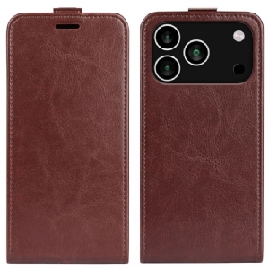 Lederhüllen iPhone 17 Pro Vertikales Klappcase